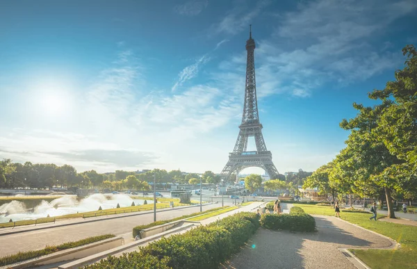 Sun Morning Parigi Francia — Foto Stock