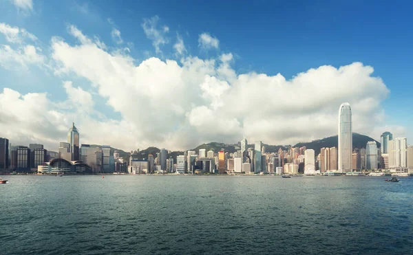 Hong Kong Limanı Mükemmel Bir Gün — Stok fotoğraf