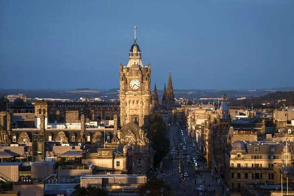 Edinburgh City Skyline Calton Hill Reino Unido — Fotografia de Stock