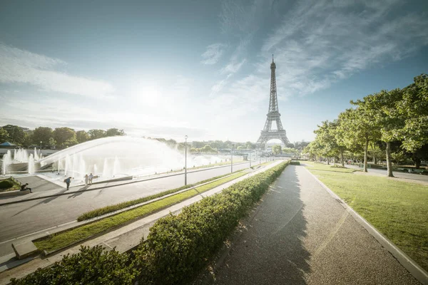 Sun Morning Parigi Francia — Foto Stock