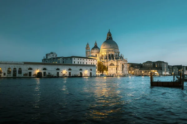 Basilika Santa Maria Della Salute Sunset Time Venedig Italien — Stockfoto