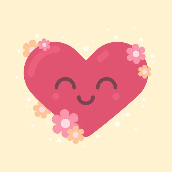 Cute Heart Character for Valentine's Holiday Royalty Free Stock Vectors