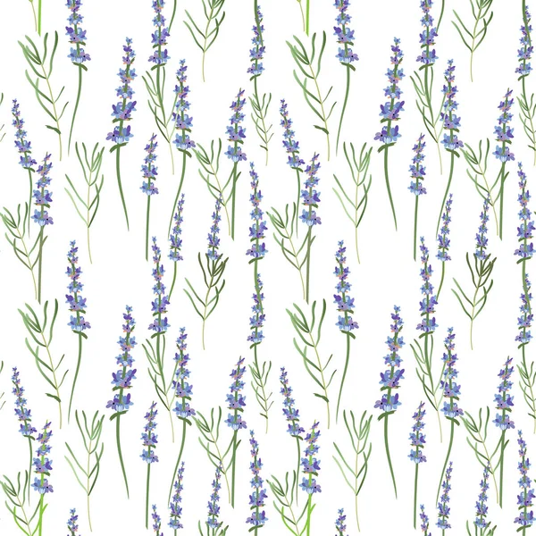 Naadloze Lichte Lavendel Achtergrond Vectorillustratie Vector — Stockvector