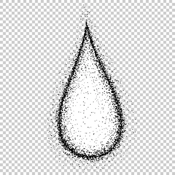 Caída de agua gota vector retro. Otoño Temporada Cielo Elemento Nube de aguacero. Plantilla de concepto de grabado a mano de Cloudscape y lluvia dibujada en estilo vintage Ilustración en blanco y negro — Vector de stock