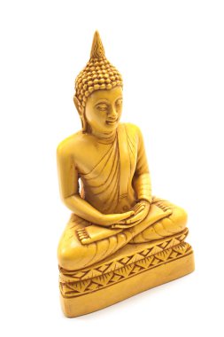 Whit üzerinde izole Buda heykeli