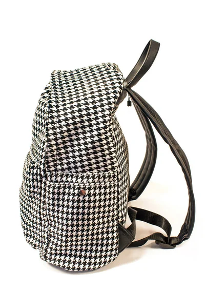 Рюкзак с узором Пепито изолирован на белом — стоковое фото