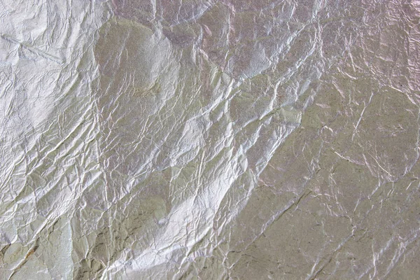 Aluminum foil crumpled texture as background — Stock Photo, Image