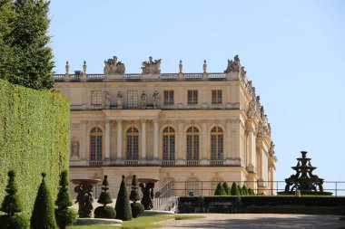 West facade of the Palace of Versailles clipart