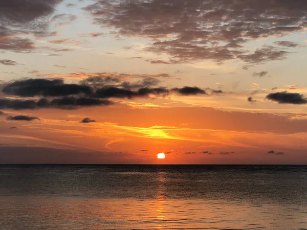 Salida Del Sol Playa Diani Kenia — Foto de Stock