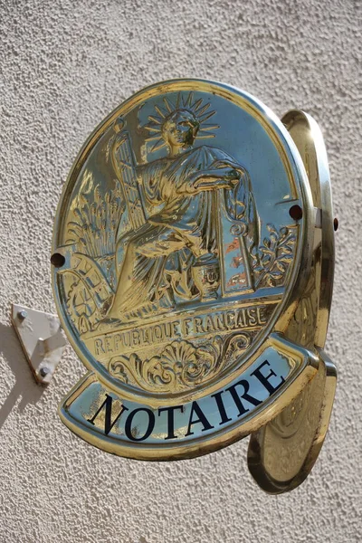 Official French Notarys Office Symbol Paris — Stock Photo, Image