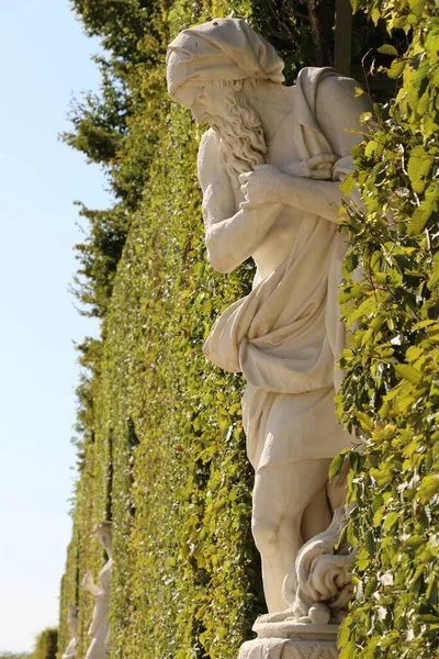 Escultura Nos Jardins Palácio Versalhes — Fotografia de Stock