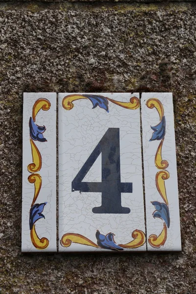 House Number Guerande France — Stock Photo, Image