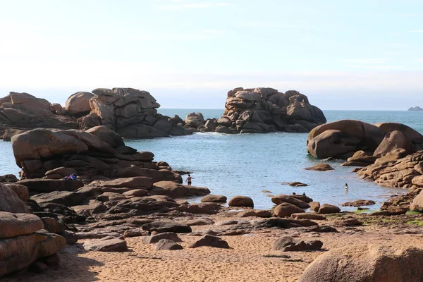 Cote Granit Rose Pink Granite Coast France — Stock Photo, Image