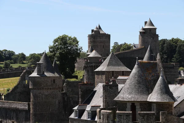 Castelo Medieval Fougeres França — Fotografia de Stock