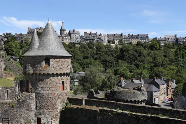 Castelo Medieval Fougeres França — Fotografia de Stock