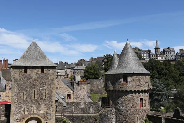 Fougeres Medeltida Slott Frankrike — Stockfoto