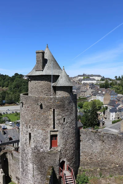 Castelo Medieval Fougeres França — Fotografia de Stock