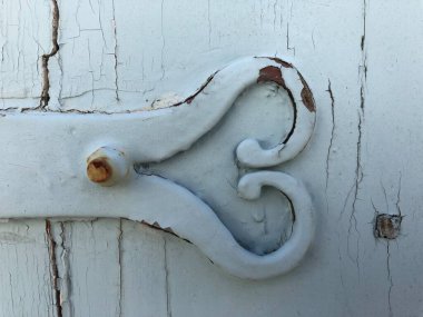 Fransa 'nın Ars-en-Re kentindeki eski panjurların detayları.