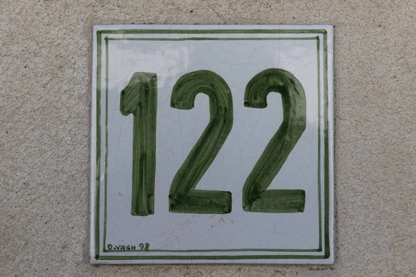 House Number 122 Island Ile France — Stock Photo, Image