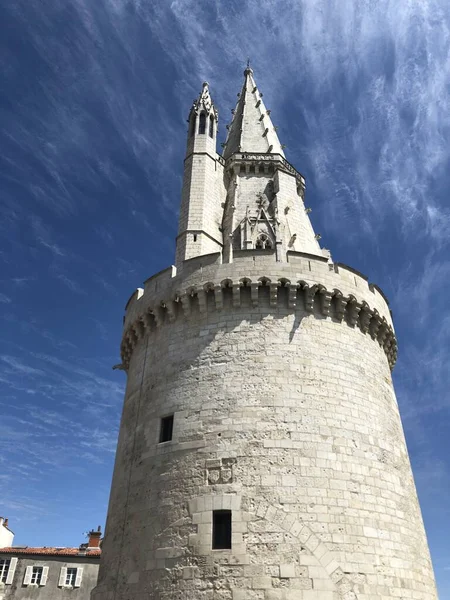 Torre Das Lanternas Cidade Rochelle — Fotografia de Stock