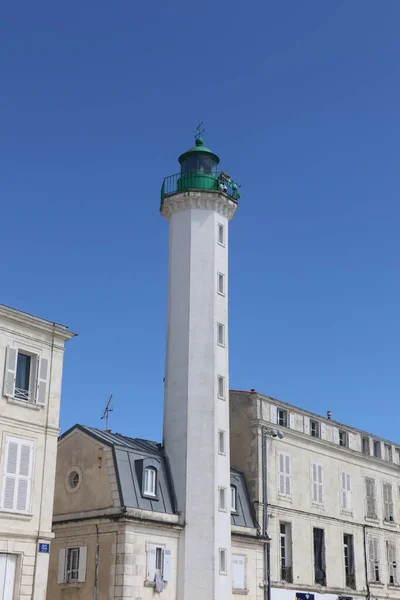 Rochelle Şehrinde Beyaz Deniz Feneri — Stok fotoğraf