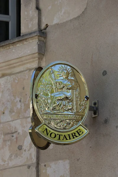 Official French Notarys Office Symbol Flotte — Stock Photo, Image