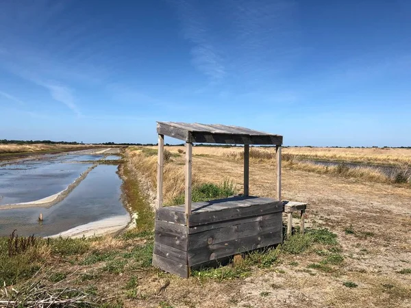 Uitzicht Kwelders Van Het Ile Frankrijk — Stockfoto