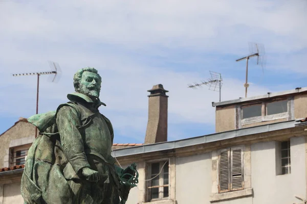 Statue Von Jean Guiton Der Stadt Rochelle — Stockfoto
