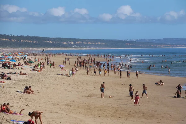 Playa Costa Caparica Portugal — Foto de Stock