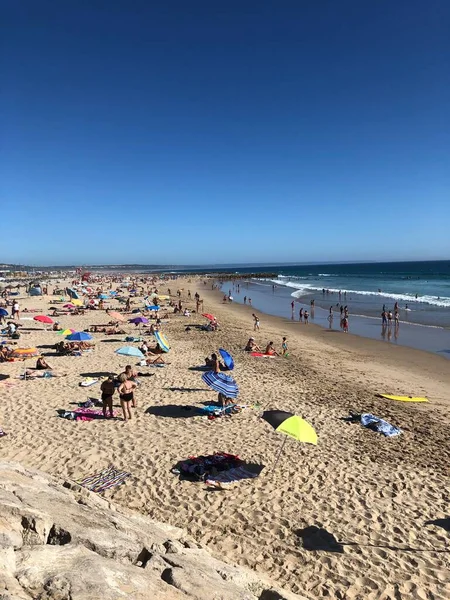 Plaża Costa Caparica Portugalia — Zdjęcie stockowe