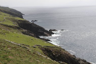 İrlanda 'daki vahşi Dingle Yarımadası' nın muhteşem manzarası