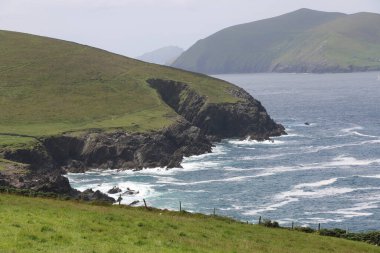 İrlanda 'daki vahşi Dingle Yarımadası' nın muhteşem manzarası