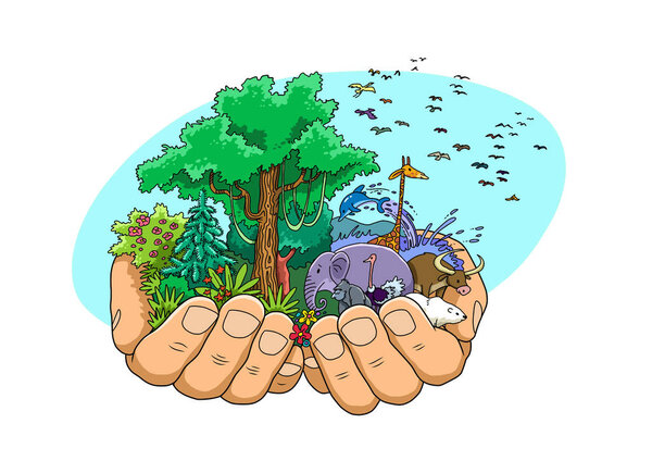 Бог дарует жизнь всей природе и животным
