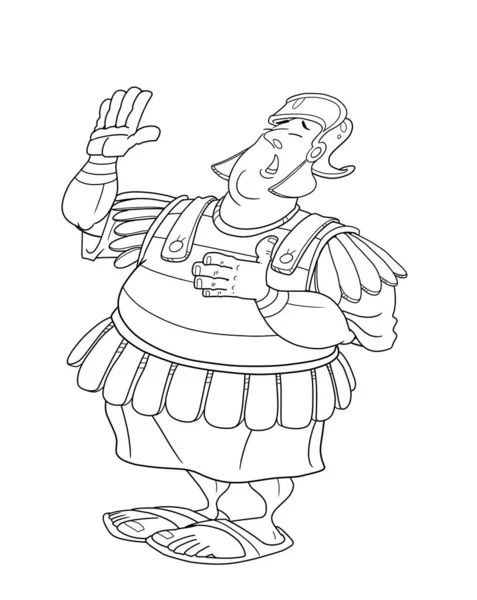 Romeinse Soldaat Zweert Een Eed Door Zijn Rechterhand Steken — Stockfoto