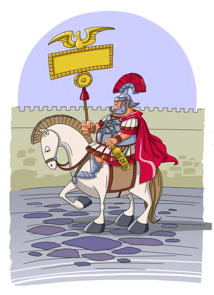 Römischer Legionär Rüstung Und Pferd lizenzfreie Stockfotos