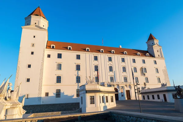 Bratislavský Hrad Úsvitu Bratislava Slovensko — Stock fotografie