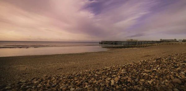 Pier i Hastings, Evening, 2019, East Sussex, Storbritannien. — Stockfoto