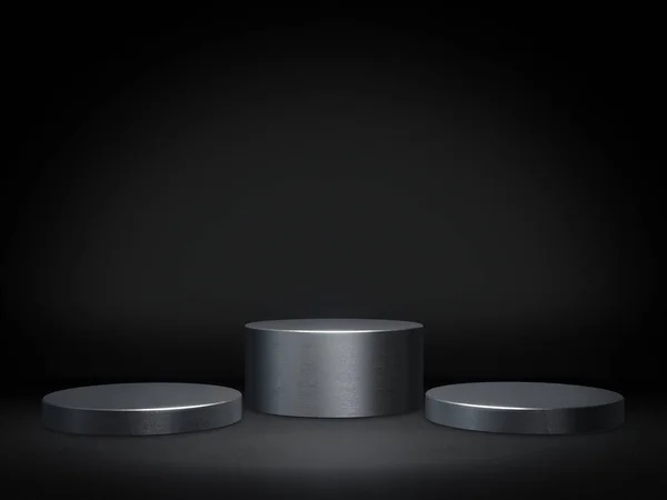Görüntü için kaldırım, tasarım için platform, boş ürün stand3D oluşturma.
