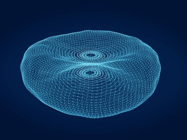 Noktalar ve lines.3d işleme bağlanma çokgen alanı düşük Poli koyu arka plan