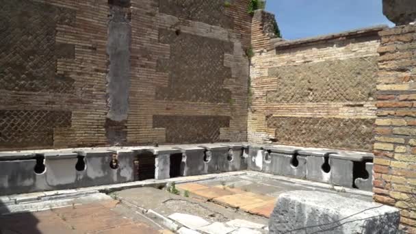 Erfgoed Van Vroege Italiaanse Geschiedenis Reizen Bestemming Voor Toeristen Oude — Stockvideo