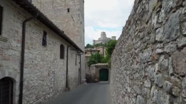 Görünüm assisi eski şehir, umbria, İtalya
