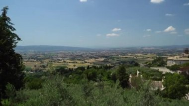 Görünüm assisi eski şehir, umbria, İtalya
