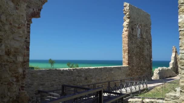 Vista Del Hermoso Castillo Aragonés — Vídeos de Stock