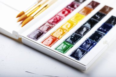 Suluboya boyalar, seçici odak kümesi