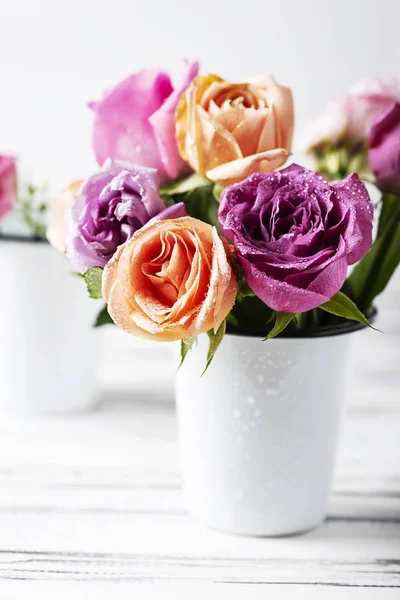 Güzel buket pembe gül, seçici odak