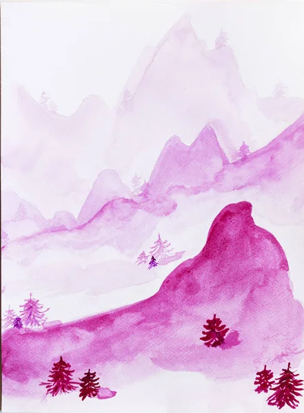 ᐈ Paisaje en acuarela imágenes de stock, fotos paisaje en acuarela