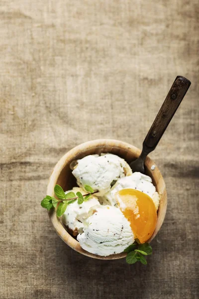 Typical Siscilian Ice Cream Cassata Candied Fruit Selective Focus — Stock Photo, Image