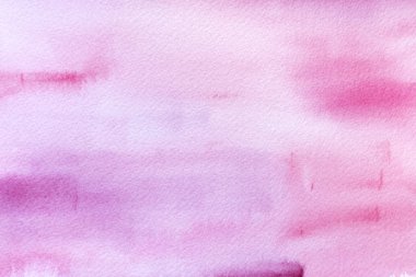 Suluboya elle çizilmiş doku mor ve pembe renklerde