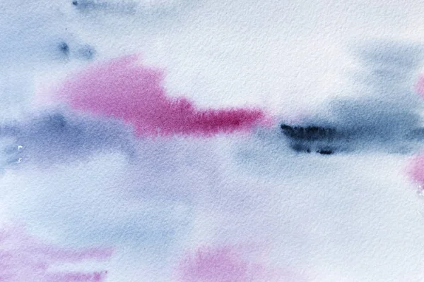 Watercolor hand drawn texture in violet and gray colors