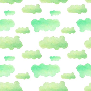 Soyut suluboya el çizilmiş desen beyaz arka plan üzerinde izole